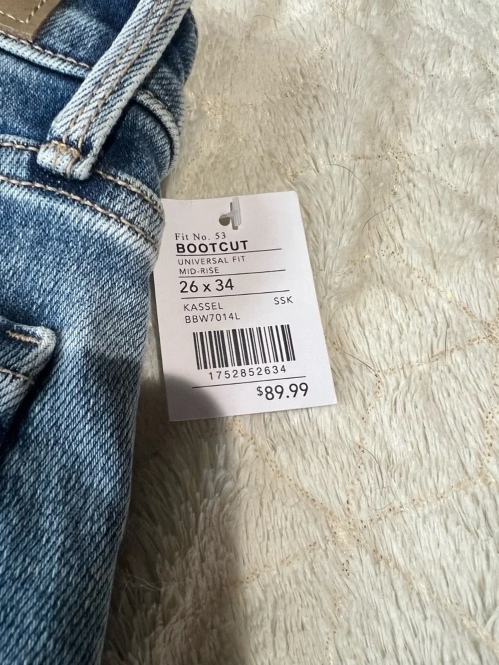 Buckle Black Light Wash High-Rise Jean - Picture 4 of 6